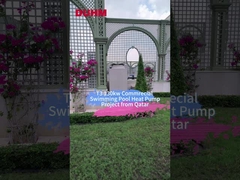 कतर से T3 130kw वाणिज्यिक स्विमिंग पूल हीट पंप प्रोजेक्ट