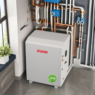 धातु आवास 39.5kW R410A स्थायी हीटिंग के लिए भूमि और जल स्रोत गर्मी पंप
