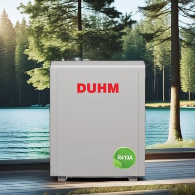 सिल्क स्क्रीन प्रिंटेड 22 KW R410A वाणिज्यिक ग्राउंड सोर्स हीट पंप ऑन ऑफ हीट पंप के साथ