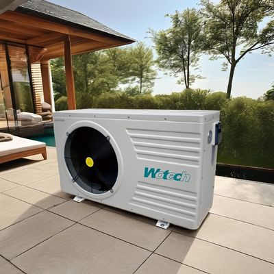 9m3/h जल प्रवाह दर Wotech 220V 21 KW R32 पूल हीट पंप अंग्रेजी ऑपरेटिंग भाषा