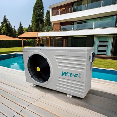 मिनी स्पा पूल इलेक्ट्रिक हीट पंप ऑन/ऑफ धातु आवास के साथ हवा स्रोत 9.5KW R32 220V