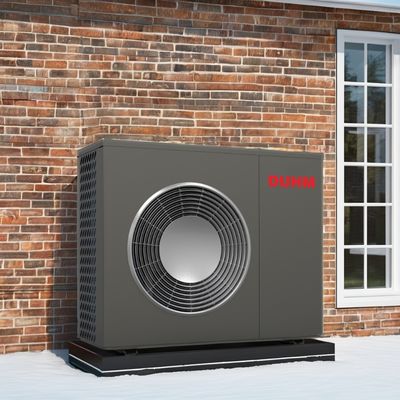 हीटिंग कूलिंग डीएचडब्ल्यू फंक्शन डीसी रोटरी कंप्रेसर के साथ 16kw ईवीआई हीट पंप मोनोब्लॉक