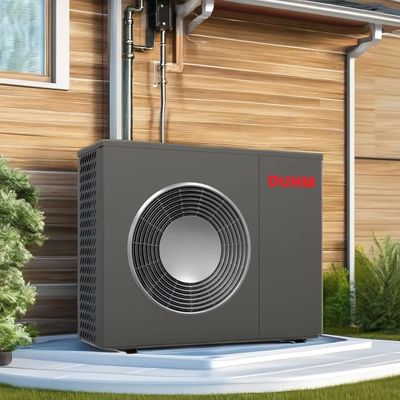 होटल के लिए 16 kW R290 EVI एयर सोर्स हीट पंप घरेलू पाउडर लेपित जस्ती स्टील