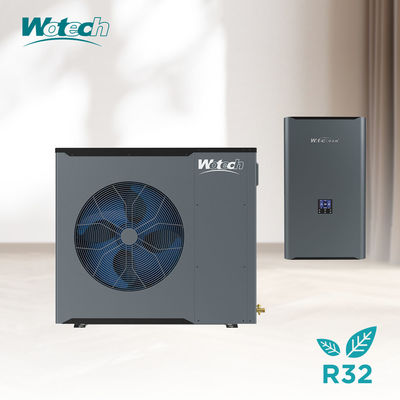 वोटेक सीई प्रमाणपत्र 8kw R32 सिंगल फेज इन्वर्टर डीएचडब्ल्यू हीटिंग कूलिंग के लिए स्प्लिट हीट पंप