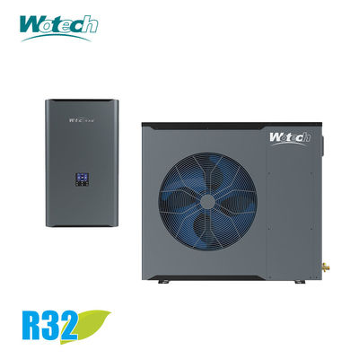 सीई प्रमाणित 10kW आर 32 सिंगल फेज इन्वर्टर डीएचडब्ल्यू हीटिंग कूलिंग के लिए स्प्लिट हीट पंप