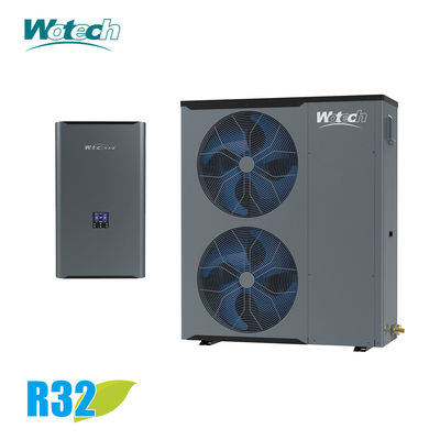 380V 22kw हीट पंप एयर टू वाटर स्प्लिट R32 यूरो मानक घरेलू हीटिंग के लिए