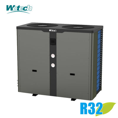 Wotech 55Kw R32 स्विमिंग पूल हीट पंप OEM डीसी ऑन/ऑफ इलेक्ट्रिक होटल पूल पानी हीटिंग के लिए